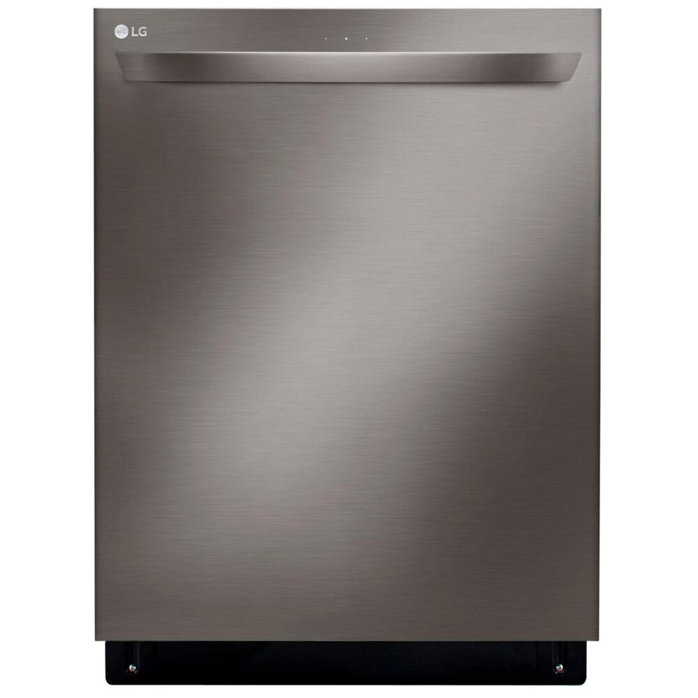 LG Top Control Smart Wi-Fi Enabled Built-In Dishwasher with QuadWash in Black Stainless Steel , , large
