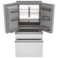 Cafe 22.3 Cu. Ft. 4-Door French Door Refrigerator in Platinum Glass, , large