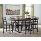 Ashley Wildenauer 7-Piece Counter Height Dining Set in Deep Brown and Satin Black, , large