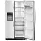 Whirlpool 28 Cu. Ft. Wide Side-by-Side Refrigerator in Fingerprint Resistant Stainless Steel, , large