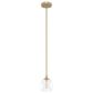 Hunter Xidane 1-Light Mini Pendant in Alturas Gold, , large