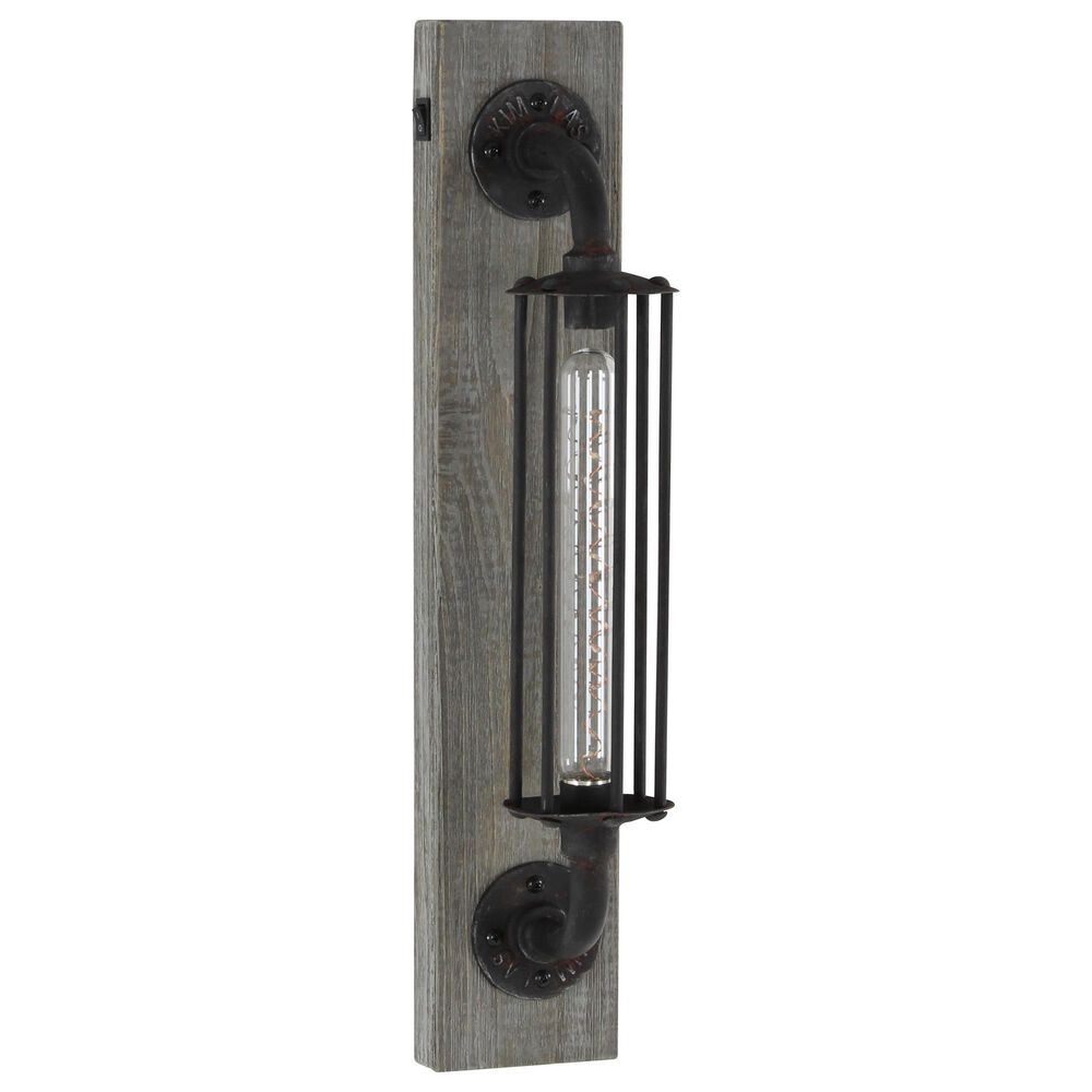 Maple and Jade LED Wall Sconce in Black and Gray, , large