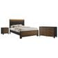 Crown Mark Nemy 3 Piece Queen LED Panel Bedroom Set in Brown, , large