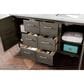 James Martin Vanities Metropolitan 60" Double Bathroom Vanity in Silver Oak with 3 cm Eternal Jasmine Pearl Quartz Top and Rectangular Sinks, , large