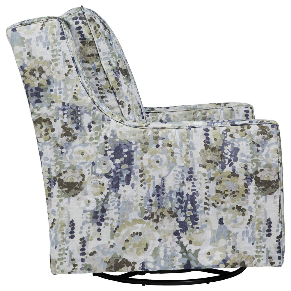 Ashley Dustinford Swivel Glider Accent Chair in Multicolor, , large
