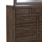 Riva Ridge Modern Loft 9 Drawer Chesser in Brownstone, , large