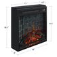 DHP 18" Electric Fireplace Insert in Black, , large