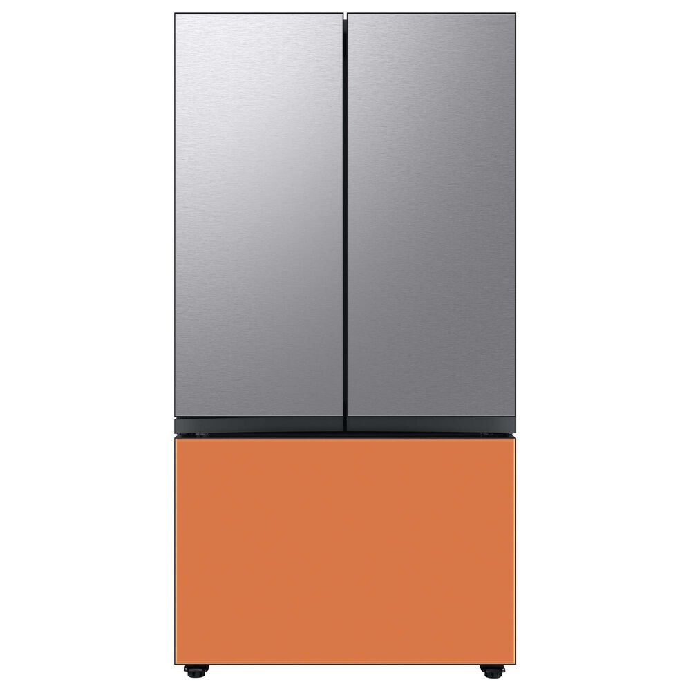 Samsung Bespoke Bespoke 3-Door French Door Refrigerator Top Panel in Stainless Steel, , large
