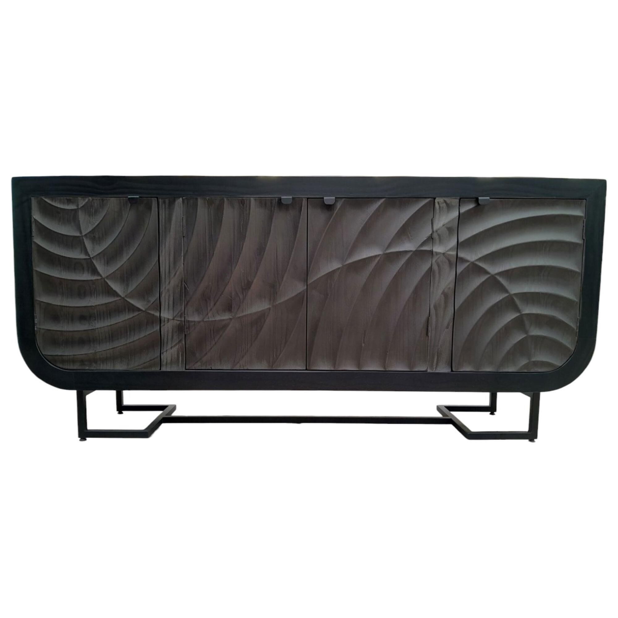 Santa Fe Rustic Sample Black Console