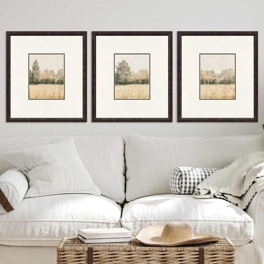 Paragon 19" x 17" Watercolor Woods I Wall Art in Brown (Set of 3), , large