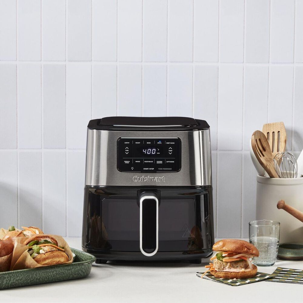 Cuisinart 6-Quart Basket Air Fryer in Black Stainless, , large