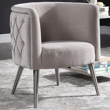 Uttermost Haider Accent Chair in Champagne Velvet, , large