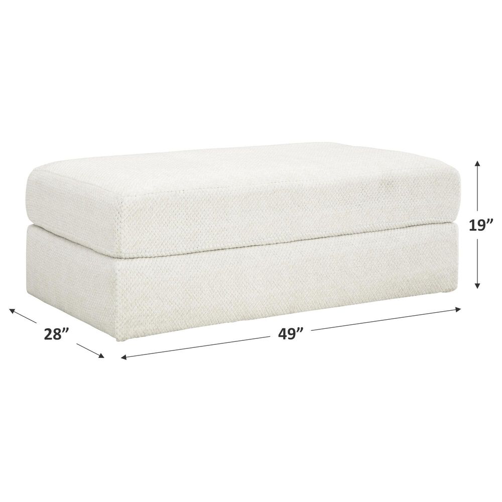 Ashley Karinne Oversized Accent Ottoman in Linen, , large
