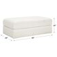 Ashley Karinne Oversized Accent Ottoman in Linen, , large