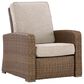 Ashley Laguna Heights Patio Push Back Recliner in Beige, , large