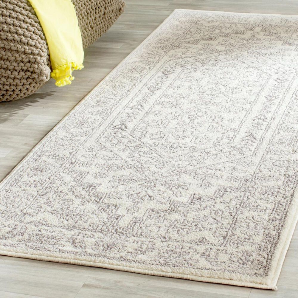 Safavieh Adirondack ADR108B-212 2&#39;6&quot; x 12&#39; Ivory/Silver Runner, , large