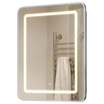 HOMLUX 16" x 24" Bathroom Medicine Cabinet with Mirror in Silver, , large