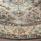 Safavieh Monaco MNC243G-3R 3" x 3" Grey/Light Blue Round Rug, , large