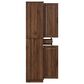 HOMLUX 71" Tall Kitchen Pantry Cabinet with 3 Pull Out Cabinet Organizers in Brown, , large