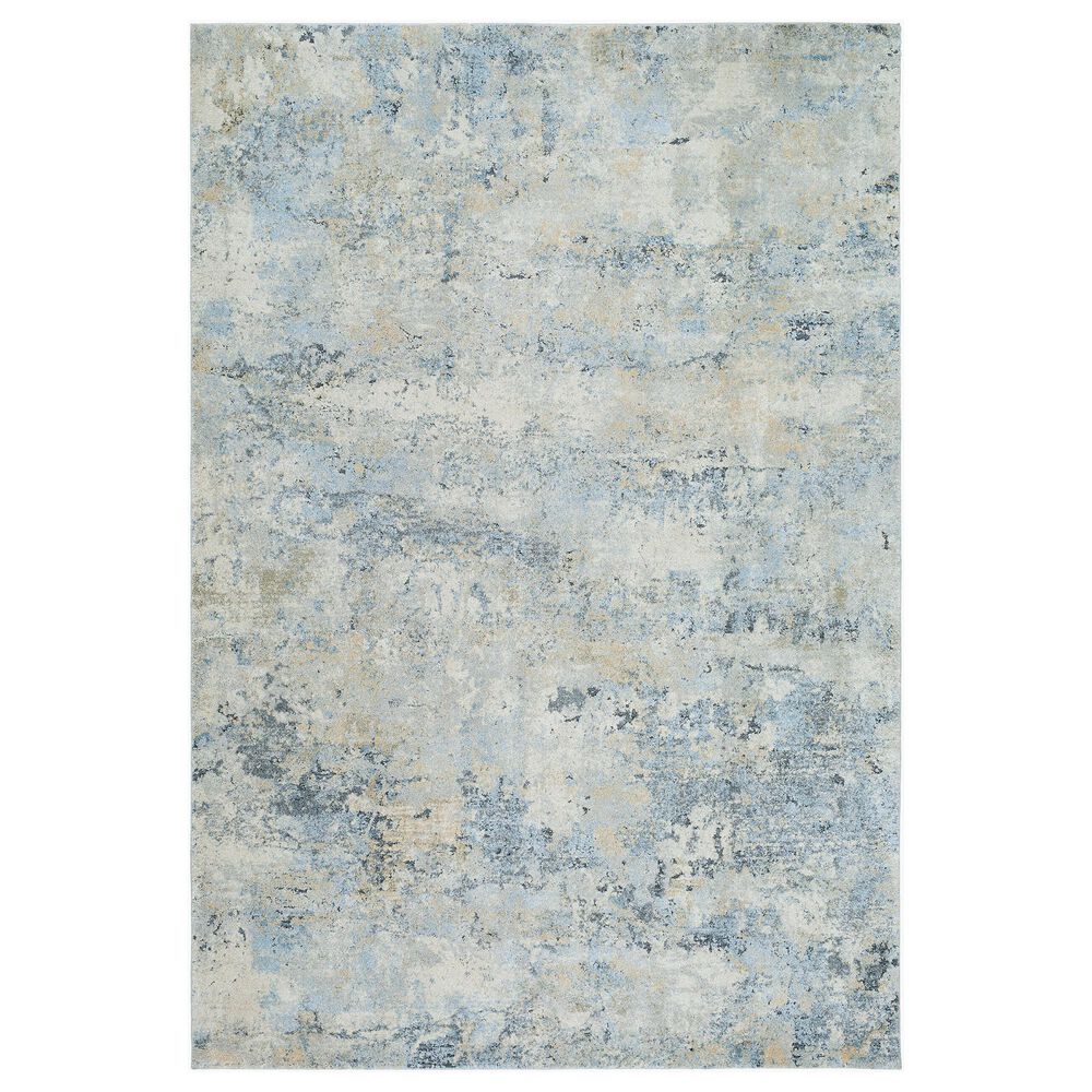 Surya Avellino 6"7" x 9"2" Light Beige, Pale Blue, Tan, Deep Teal, Gray, Denim and Light Olive Area Rug, , large
