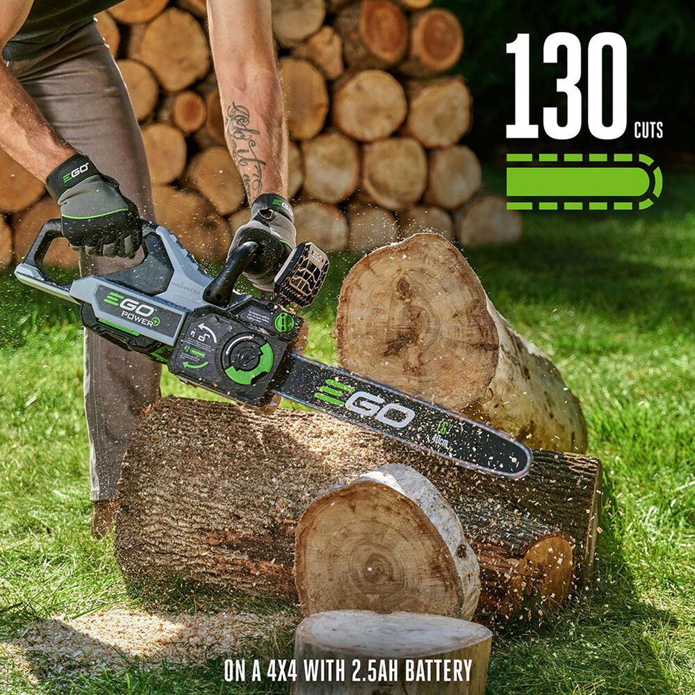 EGO 16&quot; Chainsaw with 4.0Ah Battery and Standard Charger in Gray and Black, , large