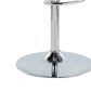 Lumisource Pino Adjustable Swivel Barstool with White Cushion in Chrome and Cherry (Set of 2), , large