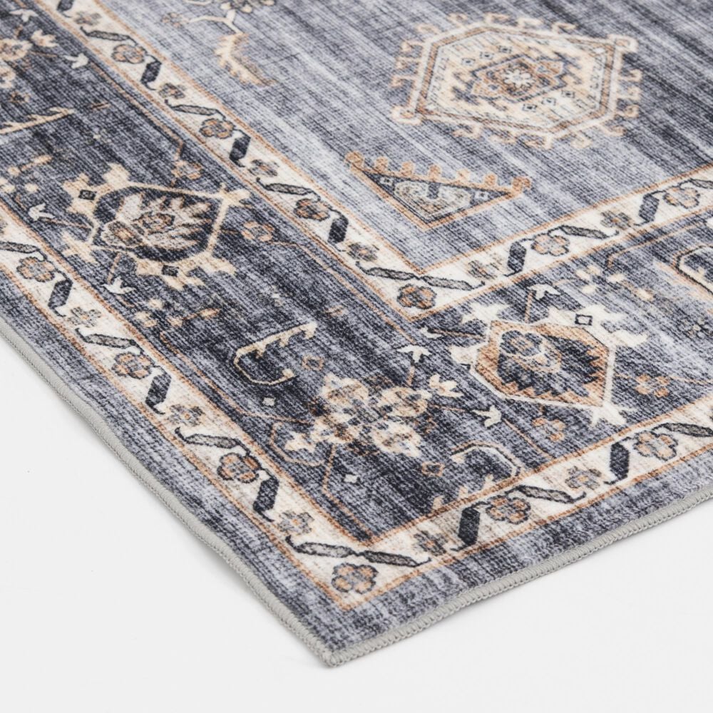 Central Oriental Rugease Raquel 5&#39; x 7&#39; Light Gray and Beige Area Rug, , large
