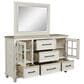 Ashley Shaybrock 3-Piece Queen Bedroom Set in Antique White and Brown, , large