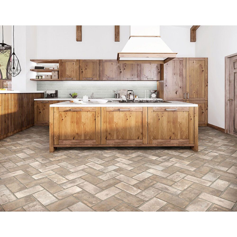 MS International Brickstone Ivory 5&quot; x 10&quot; Porcelain Tile, , large