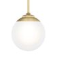 Hunter Hepburn 1-Light Mini Pendant in Painted Modern Brass, , large