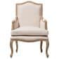 Baxton Studio Nivernais Accent Chair in Beige, , large