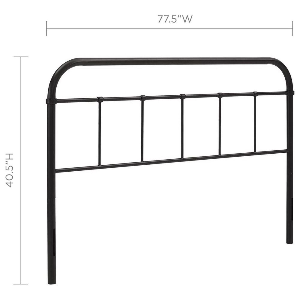 Modway Serena Steel Full Headboard in Brown, , large