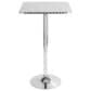LumiSource Bistro-Ale 3-Piece Bar Set with Black Cushion in Silver and Chrome, , large