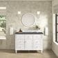 James Martin Vanities Lorelai 48" Single Vanity in Bright White with 3 cm Parisien Bleu Quartz Top, , large