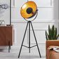 Lite Source Gothard Floor Lamp in Black and Aged Gold, , large
