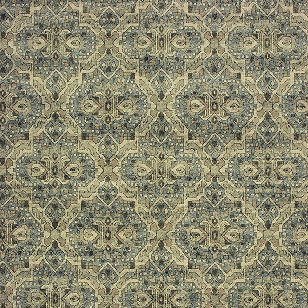 Oriental Weavers Raleigh 4927L 5&#39;3&quot; x 7&#39;6&quot; Ivory and Blue Area Rug, , large