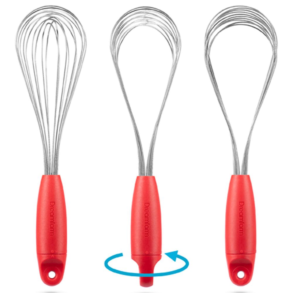 Dreamfarm Flisk Fold-Flat Balloon Whisks, Set of 2 Sizes on Food52