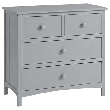 Oxford Baby Montauk 3-Drawer Dresser in Farmhouse Gray, , large