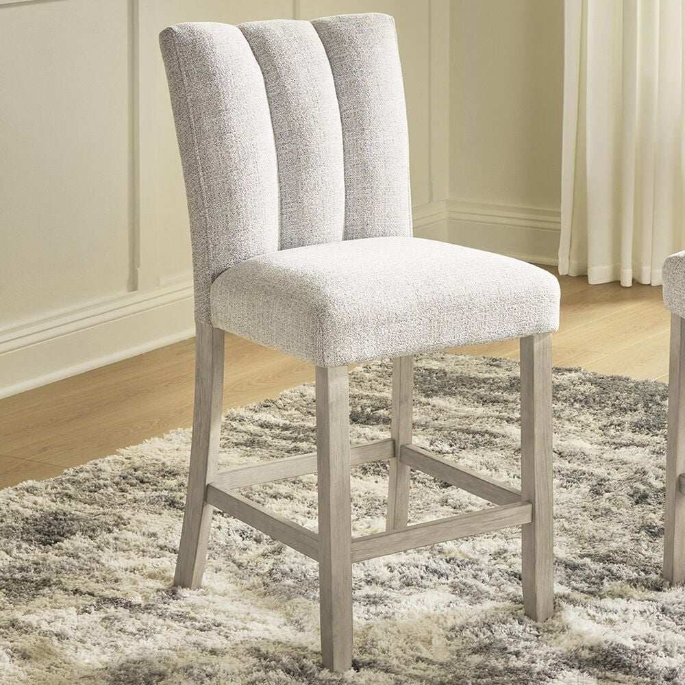 Ashley Larawyn Upholstered Barstool in Bisque, , large