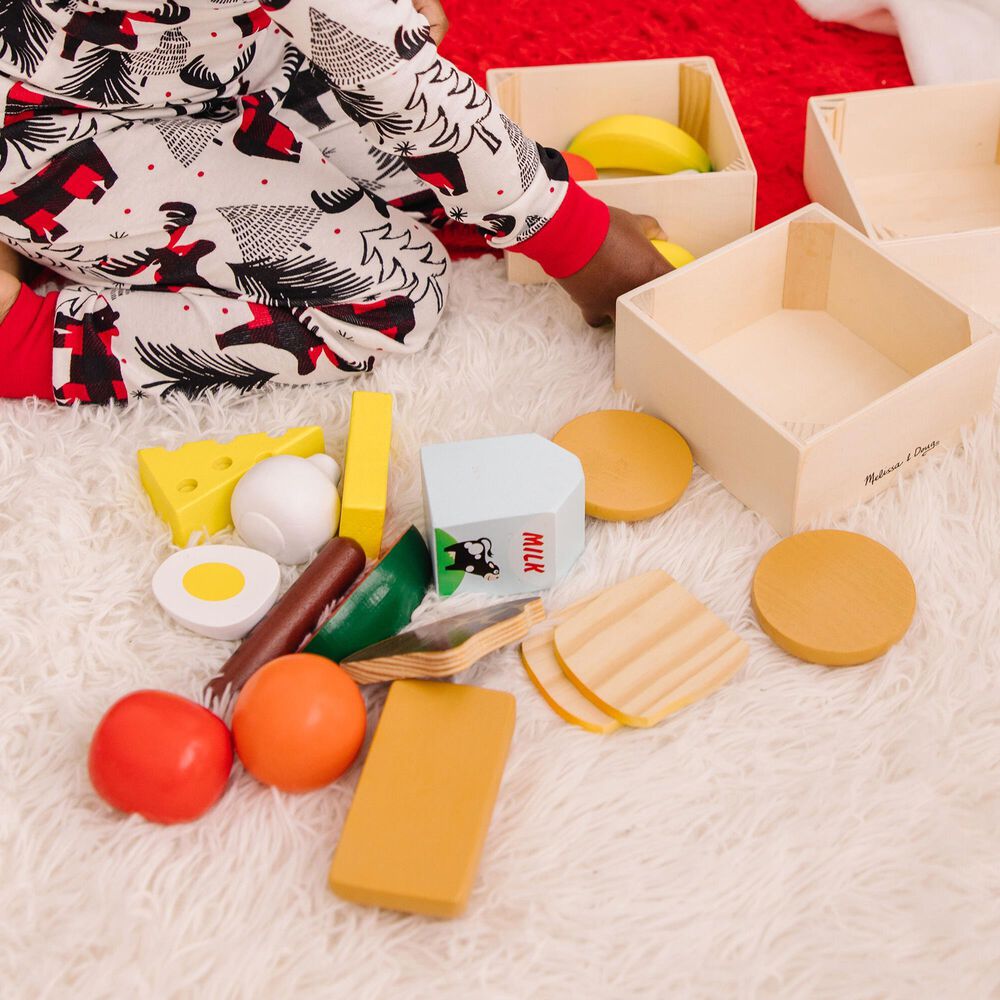 Melissa &amp; Doug Food Groups Wooden Play Food, , large