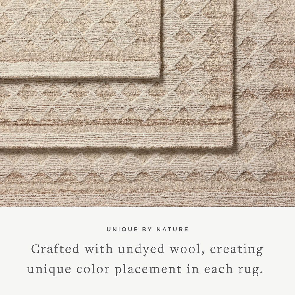 Magnolia Home Rae Natural and Ivory 3&#39;6&quot; x 5&#39;6&quot; Area Rug, , large