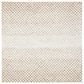 Safavieh Micro-Loop Geometric 5" Square Beige and Ivory Area Rug, , large
