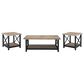 Ashley Bristenfort 3-Piece Occasional Table Set in Black and Light Brown, , large
