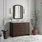 James Martin Vanities Gracyn 48" Single Bathroom Vanity in Sable with 3 cm White Zeus Quartz Top and Rectangular Sink, , large