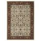 Oriental Weavers Aberdeen Floral Border 2" x 3" Ivory and Red Area Rug, , large