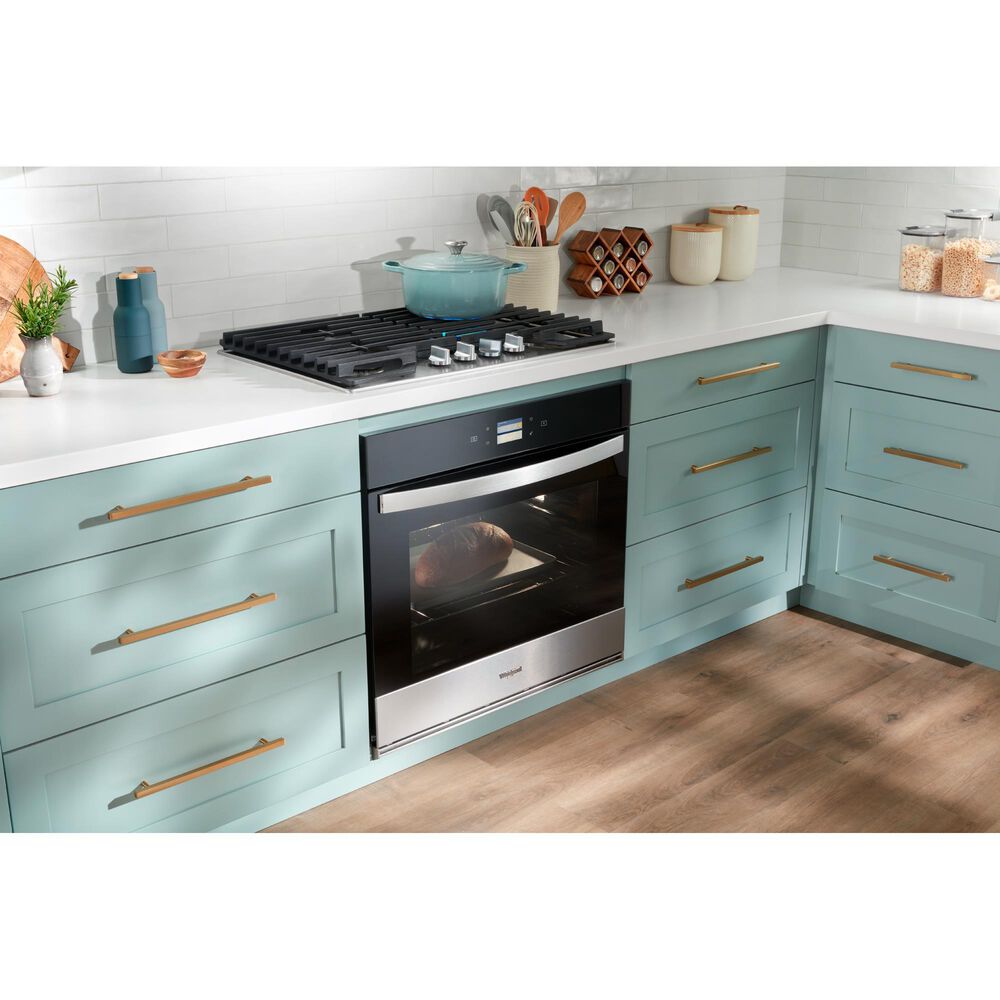 Whirlpool 2-Piece Kitchen Package with 5 Cu. Ft. Single Wall Oven and 30" Gas Cooktop in Stainless Steel, , large