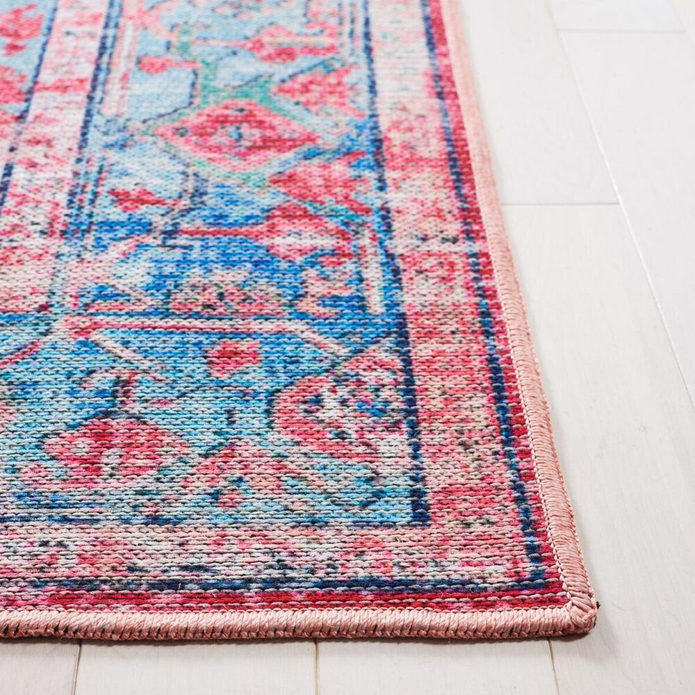 Safavieh Serapi  4&#39; x 6&#39; Light Blue and Red Area Rug, , large