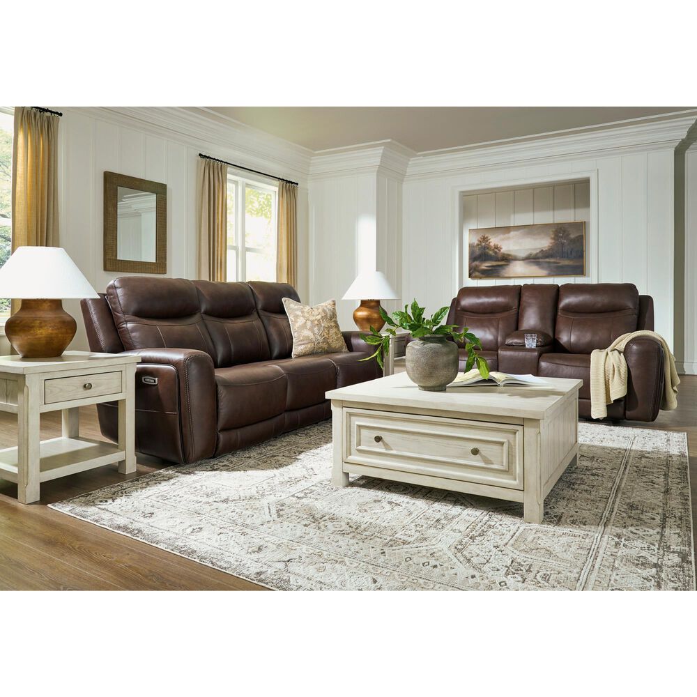 Ashley Gravier Power Reclining Loveseat with Console and Adjustable Headrest in Cordova, , large