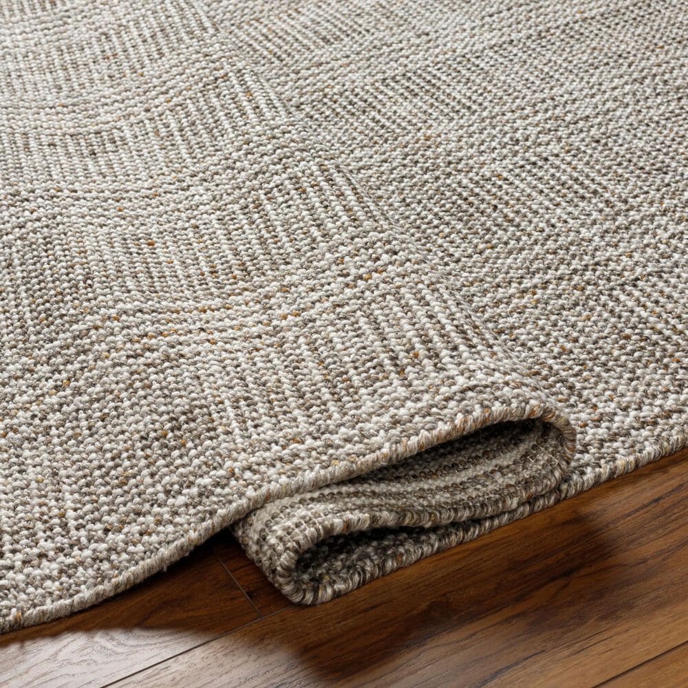 Surya Hope White, Medium Gray, Taupe, Brown, Light Brown and Dark Brown 2&#39;6&quot; x 8&#39; Runner, , large
