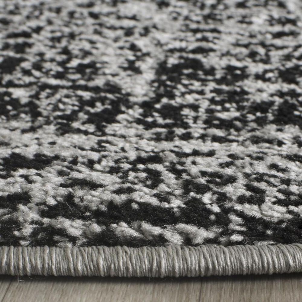 Safavieh Adirondack ADR116A 6&#39; Round Silver and Black Area Rug, , large